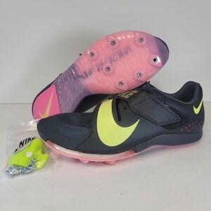 Nike Mens Size 9.5 Air Zoom Long Jump Elite Shoes Black/ Fierce Pink CT0079-001
